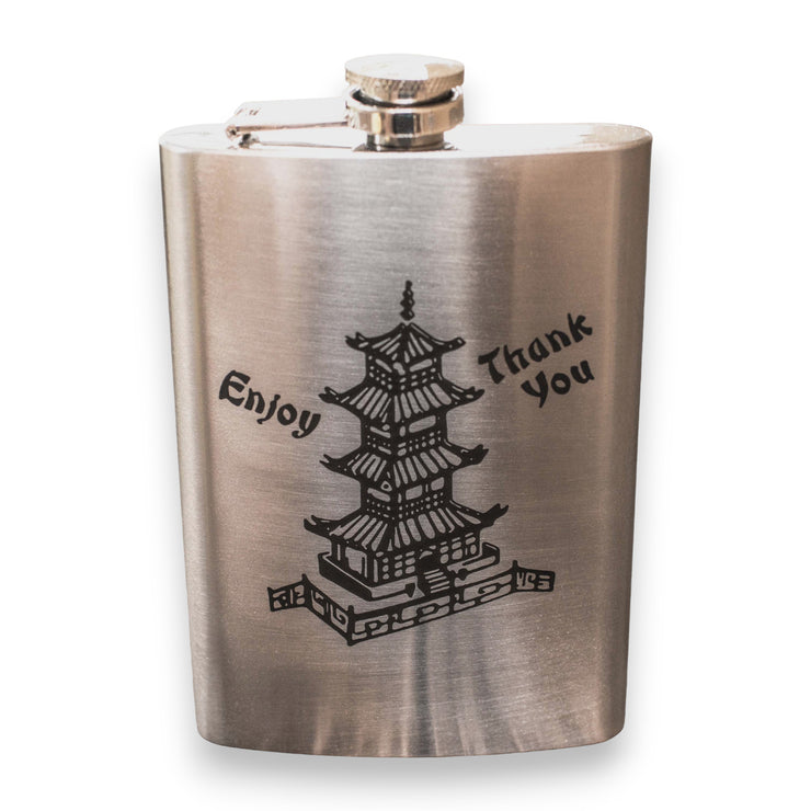 8oz Chinese Take-Out Stainless Steel Flask