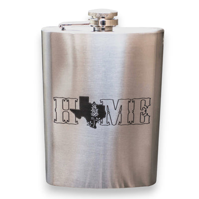 8oz Home - Texas Stainless Steel Flask