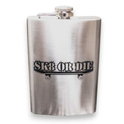 8oz SK8 or DIE Stainless Steel Flask