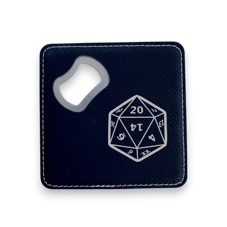 Coaster W/ BOTTLE OPENER - D20 - SET OF 2