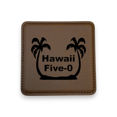 Coaster - Hawaii Five-0 - SET OF 2 - Leather or Stitched Cork