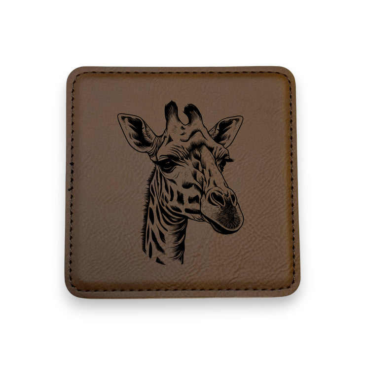 Coaster - Giraffe - SET OF 2 - Leather or Stitched Cork