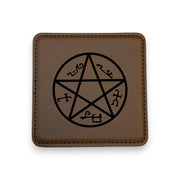 Coaster - Demon Trap - SET OF 2 - Leather or Stitched Cork