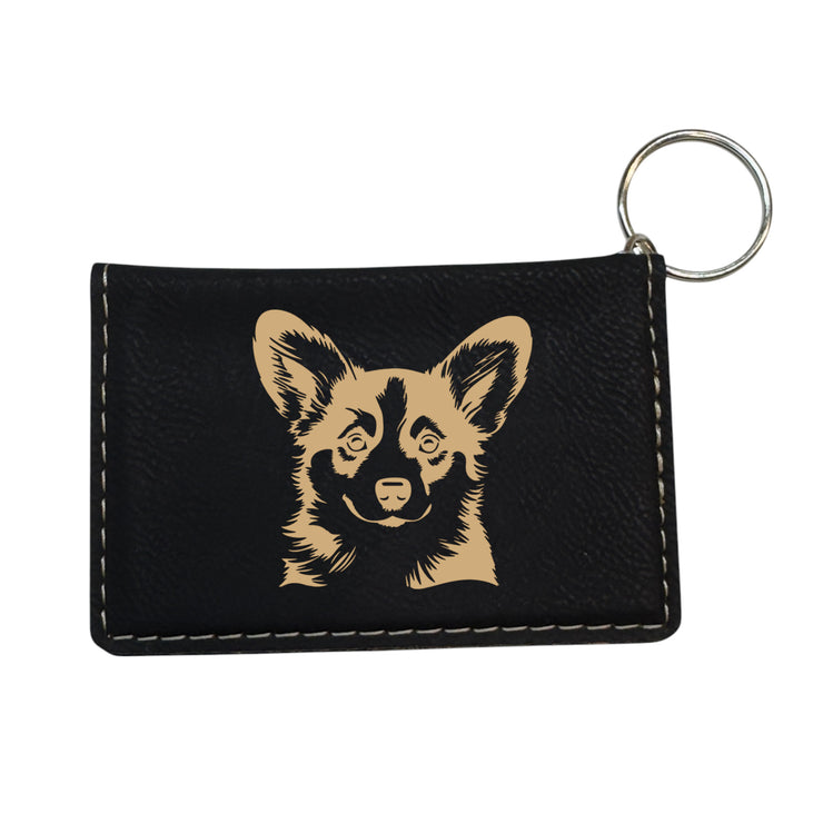 Keychain ID Holder Wallet - Corgi Leather