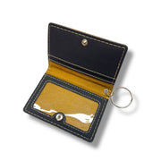 Keychain ID Holder Wallet - PERSONALIZED - Leather