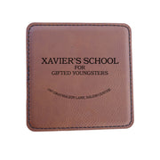 Coaster - Xaviers School for the Gifted and Talented - SET OF 2 - Leather or Stitched Cork