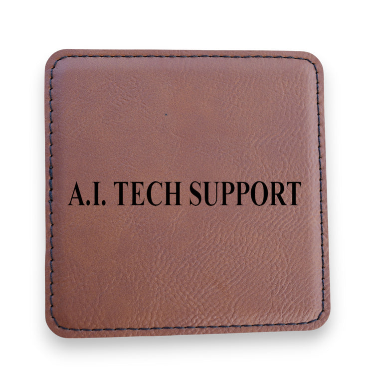 Coaster - A.I. Tech Support - SET OF 2 - Leather or Stitched Cork