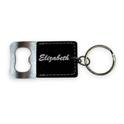 Keychain - Bottle Opener -PERSONALIZED - Leather