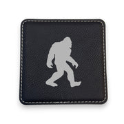 Coaster - Bigfoot Sasquatch - SET OF 2 - Leather or Stitched Cork