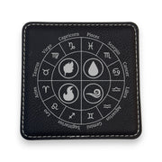 Coaster - Zodiac Elements - SET OF 2 - Leather or Stitched Cork