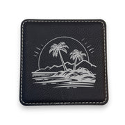 Coaster - Hawaii Beach - SET OF 2 - Leather or Stitched Cork