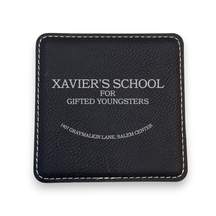 Coaster - Xaviers School for the Gifted and Talented - SET OF 2 - Leather or Stitched Cork