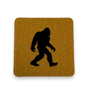 Coaster - Bigfoot Sasquatch - SET OF 2 - Leather or Stitched Cork