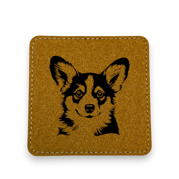 Coaster - Corgi - SET OF 2 - Leather or Stitched Cork