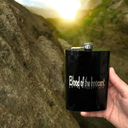 8oz BLACK Blood of the Innocent Flask