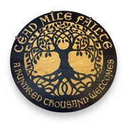 Sign - CUSTOM - Cead Mile Failte - Celtic Tree of Life Sign