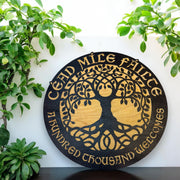 Sign - CUSTOM - Cead Mile Failte - Celtic Tree of Life Sign