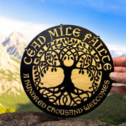 Sign - CUSTOM - Cead Mile Failte - Celtic Tree of Life Sign