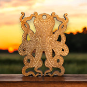 Ornament - Octopus - Raw Wood