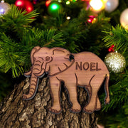 Elephant Noel - Cedar Ornament