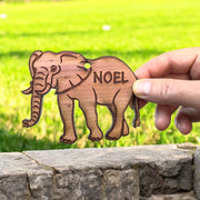 Elephant Noel - Cedar Ornament