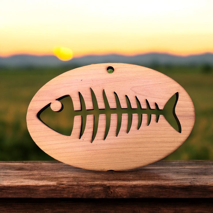 Bone Fish CEDAR Ornament