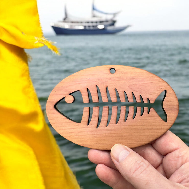 Bone Fish CEDAR Ornament