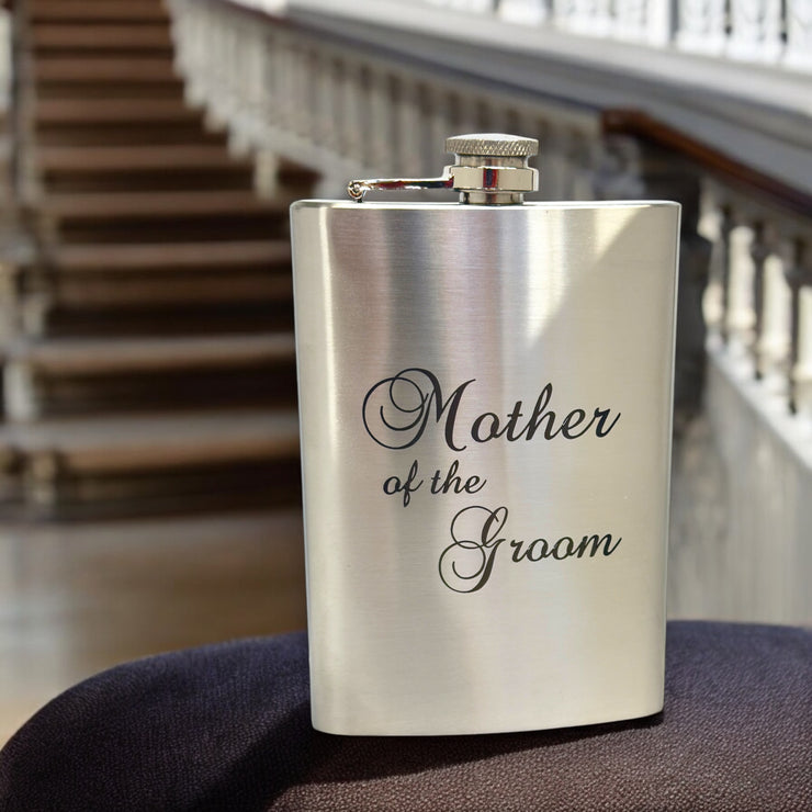 8oz Mother of the Groom Stainless Steel Flask