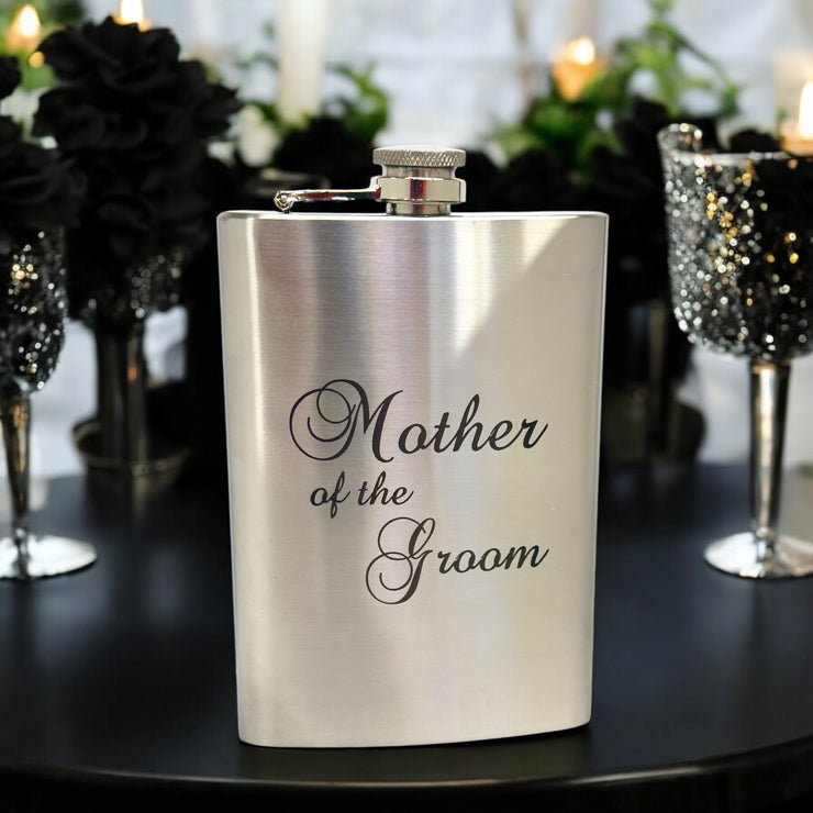 8oz Mother of the Groom Stainless Steel Flask