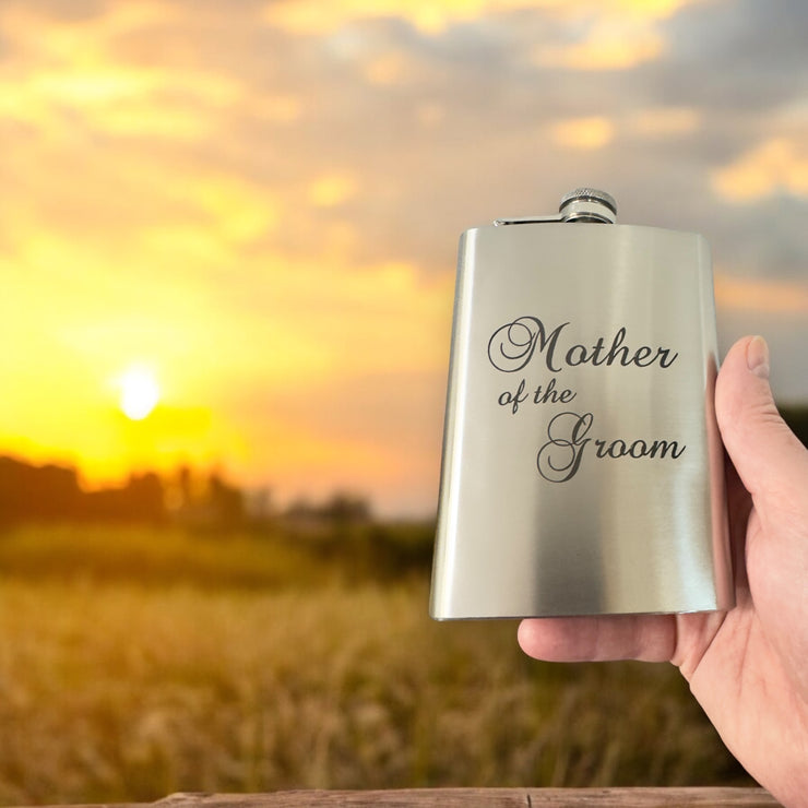 8oz Mother of the Groom Stainless Steel Flask