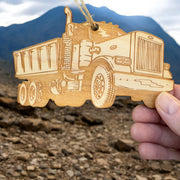 Dump Truck - Raw wood Ornament