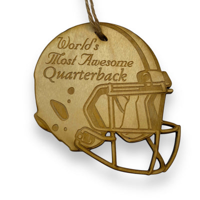 Worlds most Awesome Quarterback - Ornament