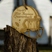 Worlds most Awesome Quarterback - Ornament