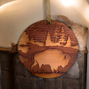 Free Range American Bison - Cedar Ornament