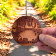 Free Range American Bison - Cedar Ornament