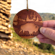 Free Range American Bison - Cedar Ornament