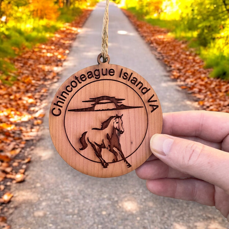 Chincoteague Island VA - Cedar Ornament