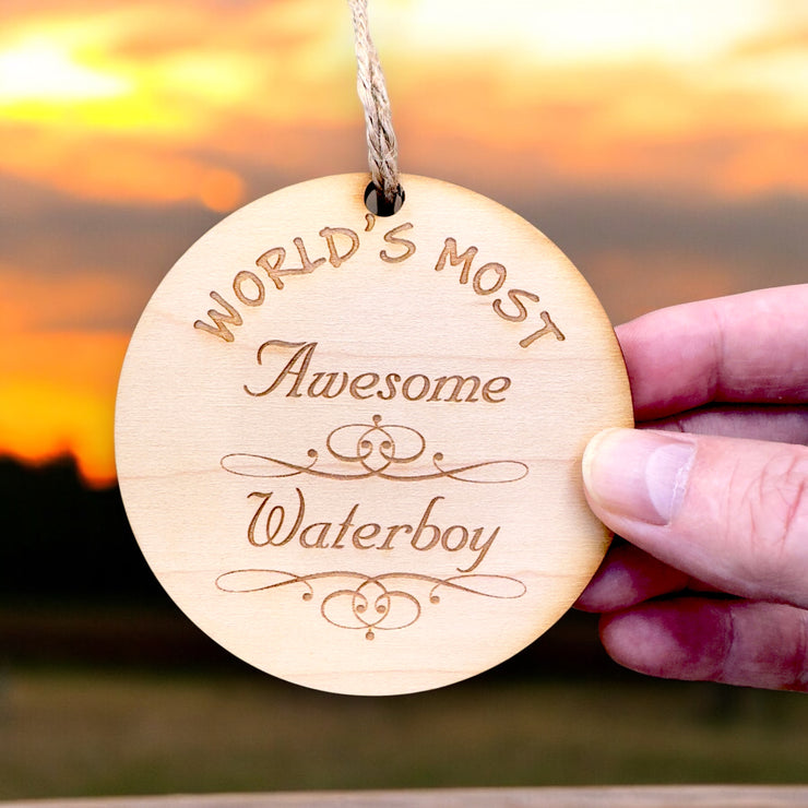 Worlds most Awesome Waterboy - Ornament