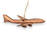 747 Jet Airplane - Cedar Ornament