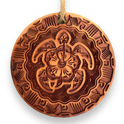 Hawaiian Turtle - Raw Cedar Ornament 3x3in