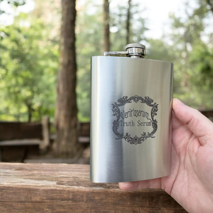 8oz Veritaserum Truth Serum Stainless Steel Flask