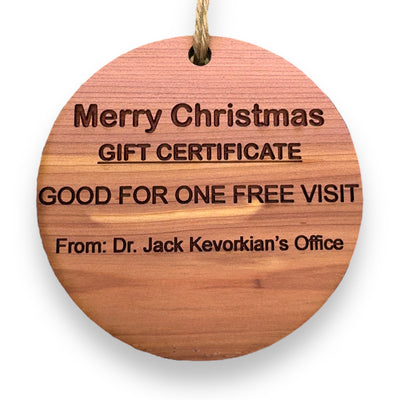 Dr Kevorkian - Cedar Ornament