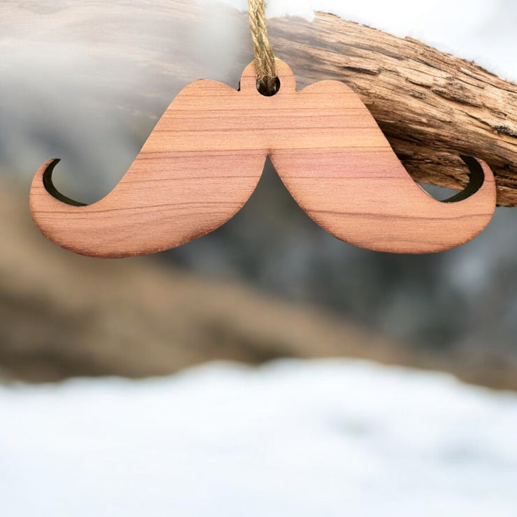 Mustache - Cedar Ornament