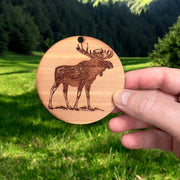 Moose - Cedar Ornament