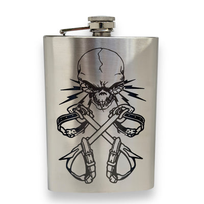 8oz Lineman 3 Stainless Steel Flask