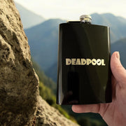 8OZ Deadpool Flask - BLACK, RED, STAINLESS, OR 6OZ LEATHER