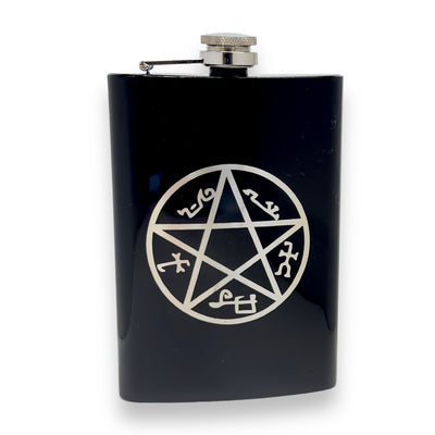 8oz Demon Trap Black Flask