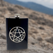 8oz Demon Trap Black Flask