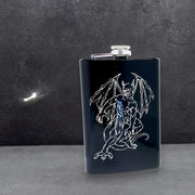 8oz Gargoyle BLACK Flask