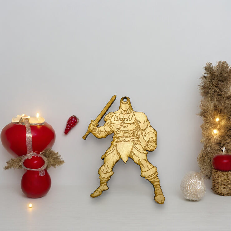 Worlds most Awesome Barbarian - Ornament